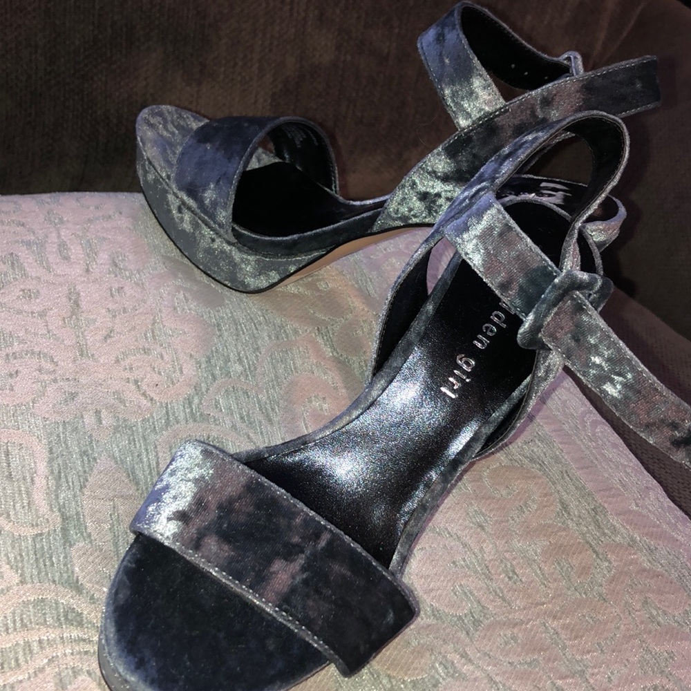 Teal color heels